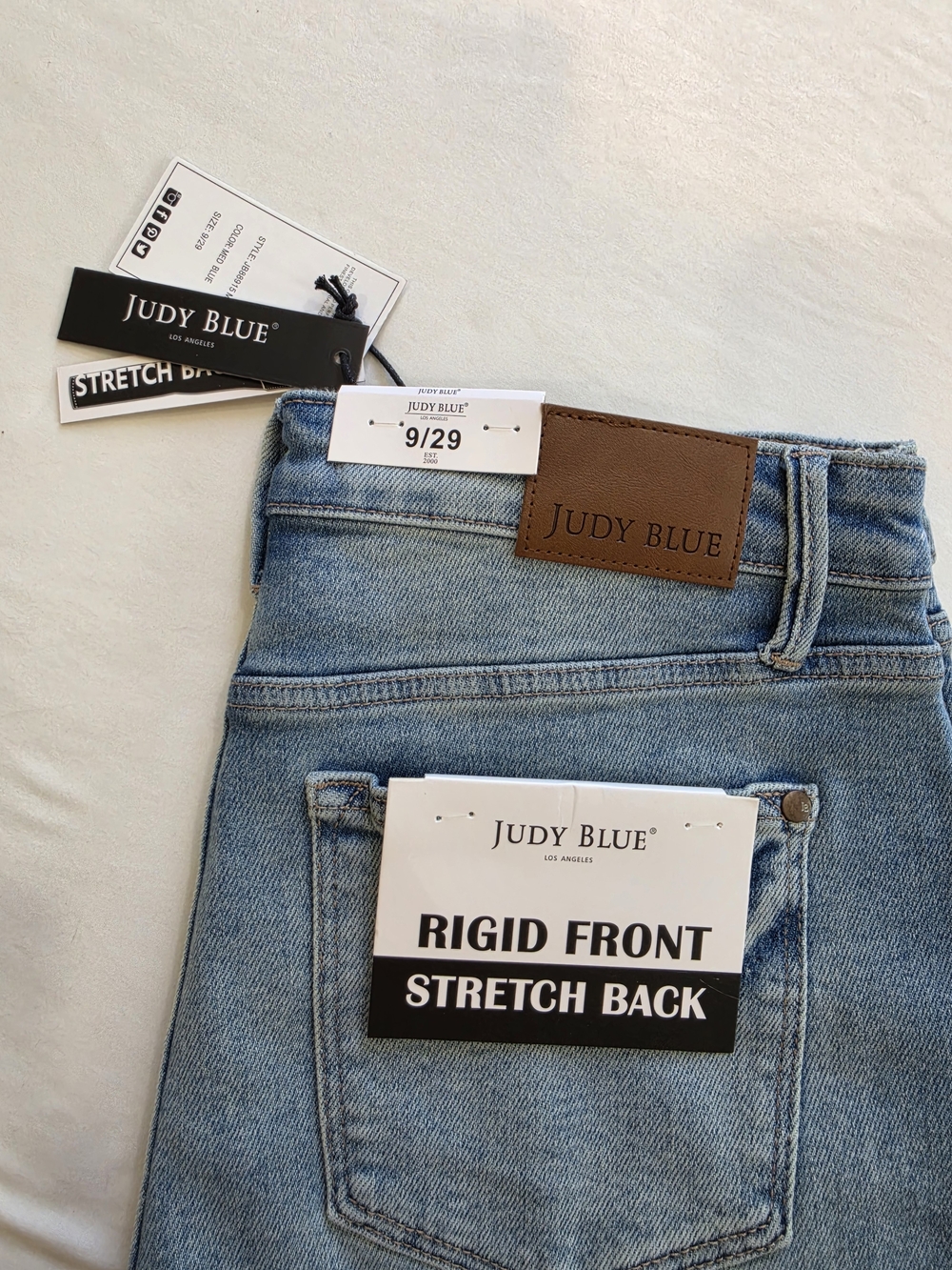 Judy Blue Light Blue High-Rise Rigid Front Star ⭐ Jeans